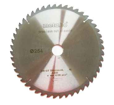 Metabo Kreissägeblatt,254x2,4x30,40WZ 20° precision cut